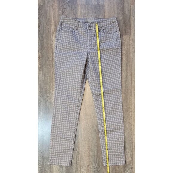 Ruff Hewn Gray Womens Size 10 Pants Geometric Pattern Skinny Leg - Picture 2 of 8